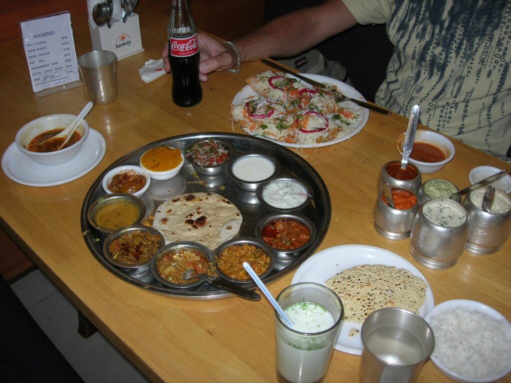 Thali eten India