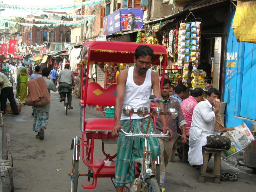 Calcutta fietstaxi